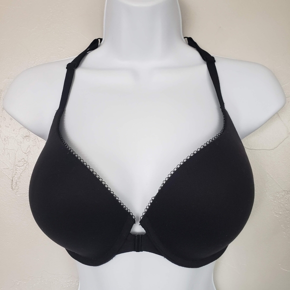 Victoria's Secret NWT Body by Victoria Racerback Perfect Shape Black Bra 32DDD - Picture 1 of 6